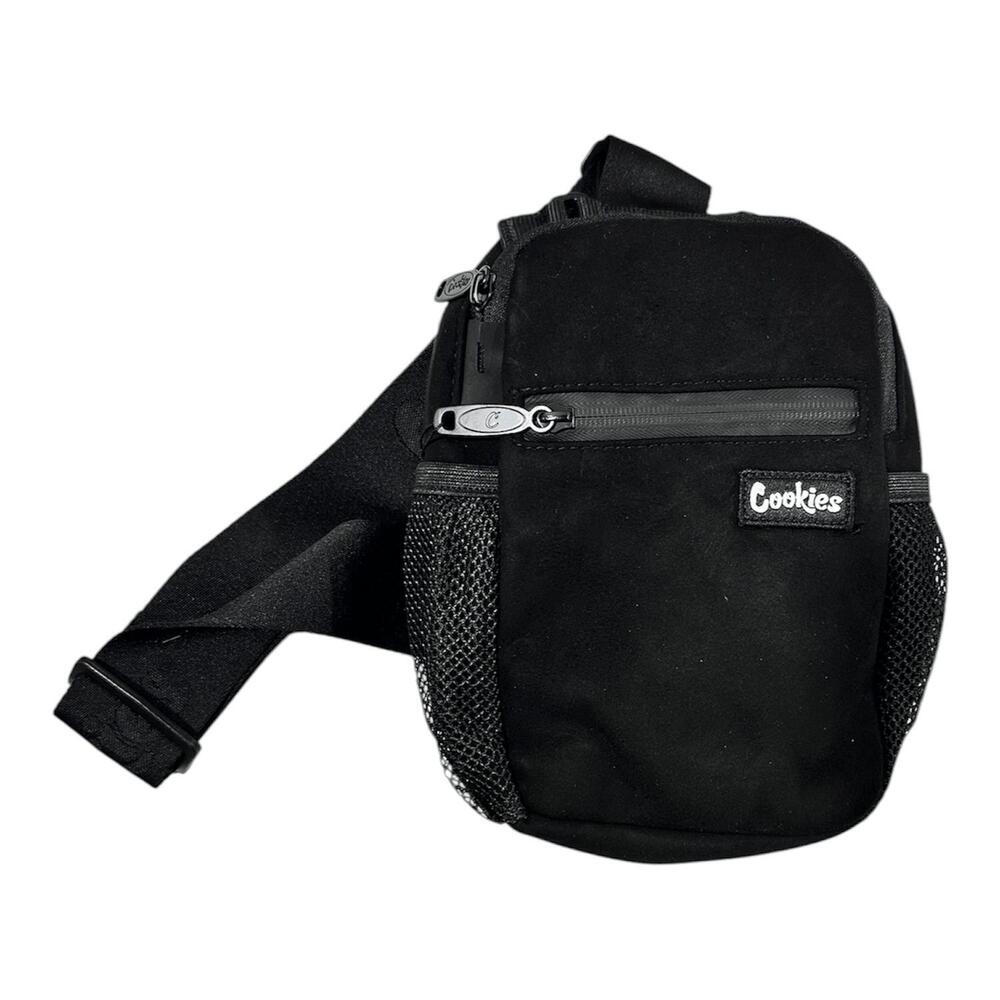 NEW COOKIES men's rack pack sling bag in black